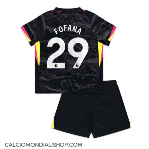 Maglie da calcio Chelsea Wesley Fofana #29 Terza Maglia Bambino 2024-25 Manica Corta (+ Pantaloni corti)